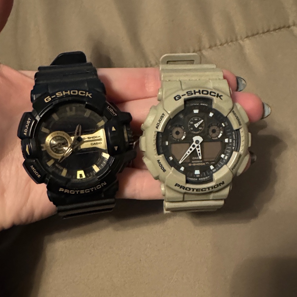 G-Shock Black and Beige Smartwatch Duo